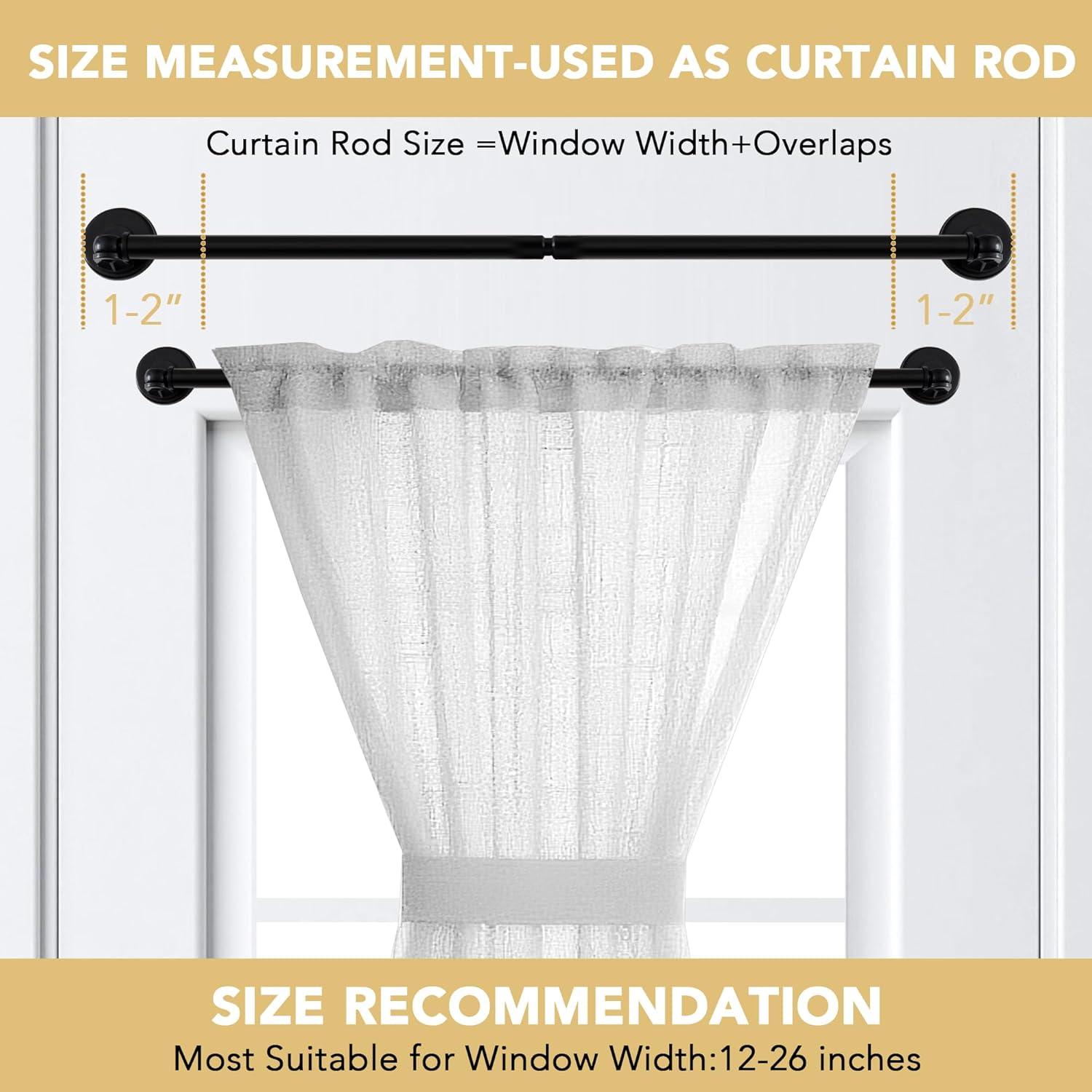 imageHVERSAILTEX 1 PACK Magnetic Curtain Rods for Metal Doors 16quot to 28quot 12 Inch Diameter Adjustable French Door Curtain Rod for Classroom Whiteboard Magnetic Cafe Rod Towel Bar Holder BlackBlack