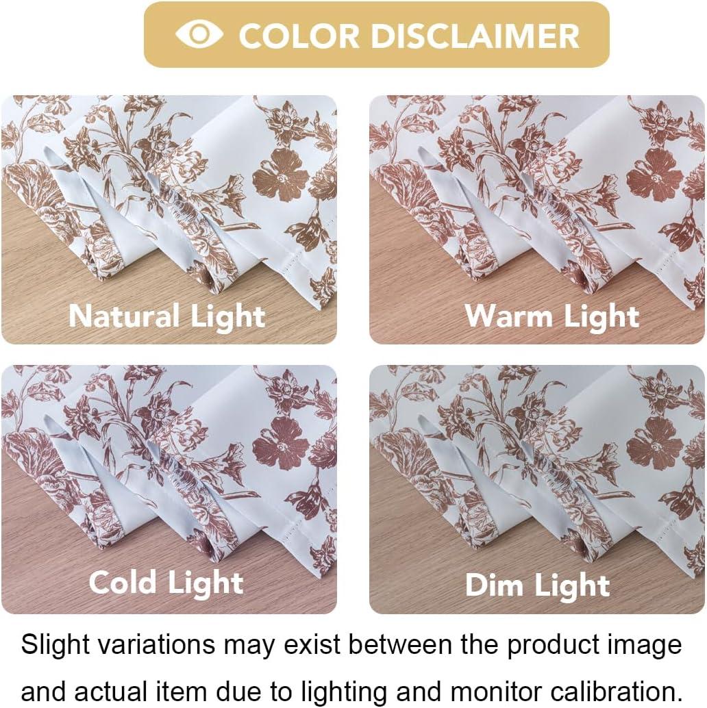 imageHVERSAILTEX Blackout Curtains 63 Inch Length 2 Panels Set Floral Print Drapes Farmhouse for Living Room Grommet Room Darkening Curtains Vintage Boho Window Treatment2 Panels NavyMacchiato