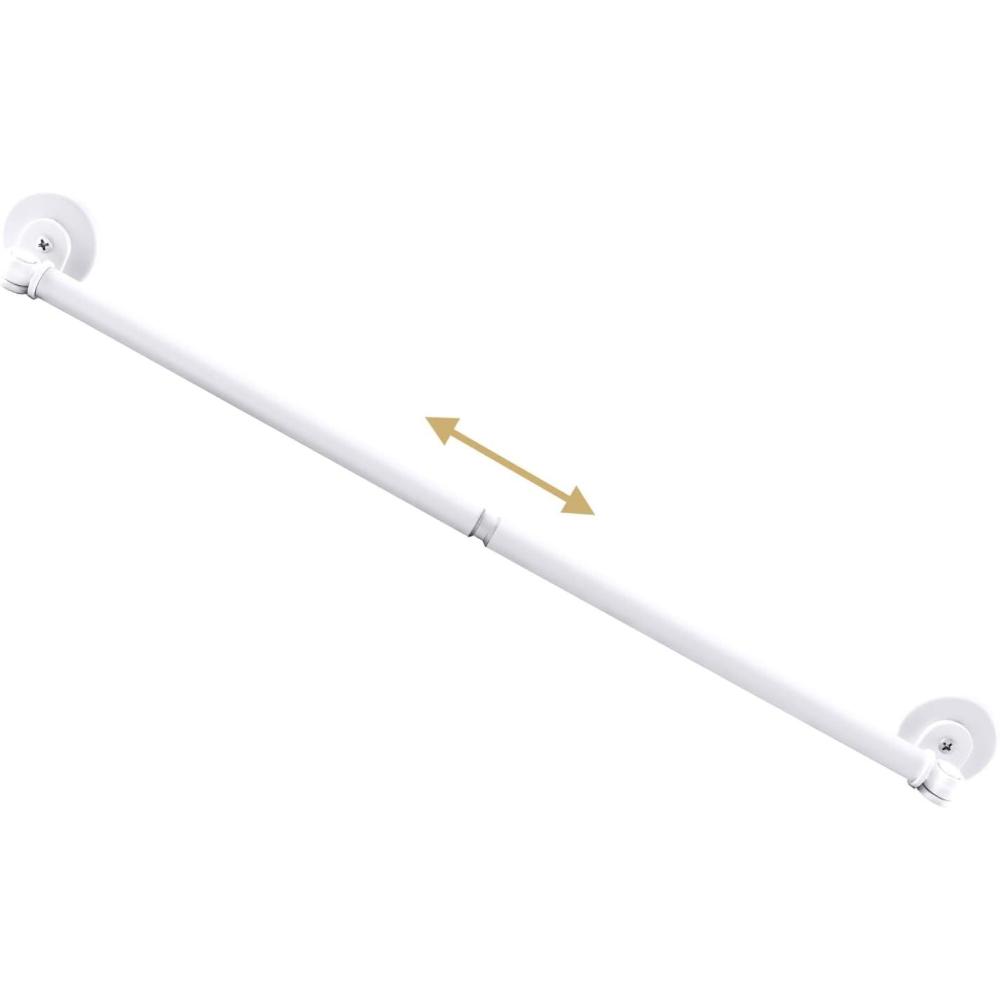 imageHVERSAILTEX 1 PACK Magnetic Curtain Rods for Metal Doors 16quot to 28quot 12 Inch Diameter Adjustable French Door Curtain Rod for Classroom Whiteboard Magnetic Cafe Rod Towel Bar Holder BlackWhite