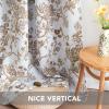 imageHVERSAILTEX Blackout Curtains 63 Inch Length 2 Panels Set Floral Print Drapes Farmhouse for Living Room Grommet Room Darkening Curtains Vintage Boho Window Treatment2 Panels NavyMacchiato