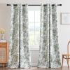 imageHVERSAILTEX Blackout Curtains 63 Inch Length 2 Panels Set Floral Print Drapes Farmhouse for Living Room Grommet Room Darkening Curtains Vintage Boho Window Treatment2 Panels NavySage