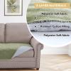 imageHVERSAILTEX Couch Cover Chenille Pet Fuzzy Sofa Covers for 3 Cushion Couch Anti Slip Washable Sofa Slipcovers with Strap Soft Couch Protector Cover for Dogs Cats Kids36quot x 82quot GreyTender Green