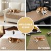 imageHVERSAILTEX Couch Cover Chenille Pet Fuzzy Sofa Covers for 3 Cushion Couch Anti Slip Washable Sofa Slipcovers with Strap Soft Couch Protector Cover for Dogs Cats Kids36quot x 82quot GreyKhaki