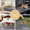 imageHVERSAILTEX Couch Cover Chenille Pet Fuzzy Sofa Covers for 3 Cushion Couch Anti Slip Washable Sofa Slipcovers with Strap Soft Couch Protector Cover for Dogs Cats Kids36quot x 82quot GreyLight Grey