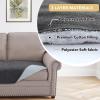 imageHVERSAILTEX Couch Cover Chenille Pet Fuzzy Sofa Covers for 3 Cushion Couch Anti Slip Washable Sofa Slipcovers with Strap Soft Couch Protector Cover for Dogs Cats Kids36quot x 82quot GreyGrey
