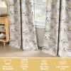 imageHVERSAILTEX Floral 100 Blackout Curtains 84 inch Length 2 Panels Printed Patterned Room Darkening Vintage Thermal Insulated Curtains for Living Room Grommet Curtain Drapes TealBlackMustardBlack