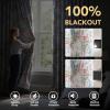 imageHVERSAILTEX Floral 100 Blackout Curtains 84 inch Length 2 Panels Printed Patterned Room Darkening Vintage Thermal Insulated Curtains for Living Room Grommet Curtain Drapes TealBlackTealRust