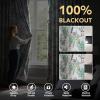 imageHVERSAILTEX Floral 100 Blackout Curtains 84 inch Length 2 Panels Printed Patterned Room Darkening Vintage Thermal Insulated Curtains for Living Room Grommet Curtain Drapes TealBlackTurquoiseBlack