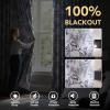imageHVERSAILTEX Floral 100 Blackout Curtains 84 inch Length 2 Panels Printed Patterned Room Darkening Vintage Thermal Insulated Curtains for Living Room Grommet Curtain Drapes TealBlackSageBlack