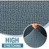 imageHVERSAILTEX Jacquard Sofa Slipcover with Waterproof Seat Furniture Protector 1 Piece Stretch Sofa Covers with Elastic Bottom for Kids Pets DogSofa IvoryStone Blue