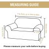 imageHVERSAILTEX Jacquard Sofa Slipcover with Waterproof Seat Furniture Protector 1 Piece Stretch Sofa Covers with Elastic Bottom for Kids Pets DogSofa IvoryIvory