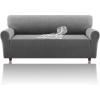 imageHVERSAILTEX Jacquard Sofa Slipcover with Waterproof Seat Furniture Protector 1 Piece Stretch Sofa Covers with Elastic Bottom for Kids Pets DogSofa IvoryGrey
