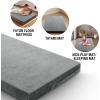 imageHVERSAILTEX Twin Size Armless Futon Mattress Covers for Traditional Japanese Futon Mattress Soft Chenille Couch Slipcovers Floor Mats Sofa Protector Zippered Sleeper Sofa CoverGreyGrey