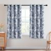 imageHVERSAILTEX Blackout Curtains 63 Inch Length 2 Panels Set Floral Print Drapes Farmhouse for Living Room Grommet Room Darkening Curtains Vintage Boho Window Treatment2 Panels NavyStone Blue