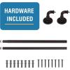 imageHVERSAILTEX Wrap Around Curtain Rods for Windows 162 to 438 Inch 34 Inch Diameter Industrial Telescoping Curtain Rod Splicing Adjustable Curtain Rods for IndoorOutdoor BlackBronze