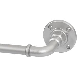 imageHVERSAILTEX Wrap Around Curtain Rods for Windows 162 to 438 Inch 34 Inch Diameter Industrial Telescoping Curtain Rod Splicing Adjustable Curtain Rods for IndoorOutdoor BlackNickel