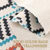 imageHVERSAILTEX Bohemian Armless Accent Chair Cover Geometric Diamond Polycotton Couch Covers for Sofa with Tassels Dog Couch Cover Protector Weaving Throw Blanket All Season1 Pack 24quot63quotBlueTanOrangeBlue