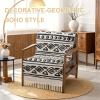 imageHVERSAILTEX Bohemian Armless Accent Chair Cover Geometric Diamond Polycotton Couch Covers for Sofa with Tassels Dog Couch Cover Protector Weaving Throw Blanket All Season1 Pack 24quot63quotBlueTanBlackWhite