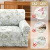 imageHVERSAILTEX Printed Chair Covers for Living Room Floral Pattern Sofa Slipcovers Stretch Couch Covers Washable Couch Protector for DogsGarden BlissBlueChairGarden Blisssage
