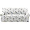 imageHVERSAILTEX Printed Chair Covers for Living Room Floral Pattern Sofa Slipcovers Stretch Couch Covers Washable Couch Protector for DogsGarden BlissBlueChairVintage Petalyellow