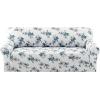 imageHVERSAILTEX Printed Chair Covers for Living Room Floral Pattern Sofa Slipcovers Stretch Couch Covers Washable Couch Protector for DogsGarden BlissBlueChairVintage Petalblue