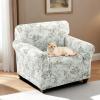 imageHVERSAILTEX Printed Chair Covers for Living Room Floral Pattern Sofa Slipcovers Stretch Couch Covers Washable Couch Protector for DogsGarden BlissBlueChairGarden Blisssage