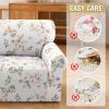 imageHVERSAILTEX Printed Chair Covers for Living Room Floral Pattern Sofa Slipcovers Stretch Couch Covers Washable Couch Protector for DogsGarden BlissBlueChairChic Bloomsom