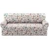 imageHVERSAILTEX Printed Chair Covers for Living Room Floral Pattern Sofa Slipcovers Stretch Couch Covers Washable Couch Protector for DogsGarden BlissBlueChairCottage Charm