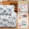 imageHVERSAILTEX Printed Chair Covers for Living Room Floral Pattern Sofa Slipcovers Stretch Couch Covers Washable Couch Protector for DogsGarden BlissBlueChairVintage Petalblue