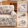 imageHVERSAILTEX Printed Chair Covers for Living Room Floral Pattern Sofa Slipcovers Stretch Couch Covers Washable Couch Protector for DogsGarden BlissBlueChairSunkissed Floral