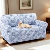 imageHVERSAILTEX Printed Chair Covers for Living Room Floral Pattern Sofa Slipcovers Stretch Couch Covers Washable Couch Protector for DogsGarden BlissBlueChairGarden Blissblue
