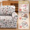imageHVERSAILTEX Printed Chair Covers for Living Room Floral Pattern Sofa Slipcovers Stretch Couch Covers Washable Couch Protector for DogsGarden BlissBlueChairCottage Charm