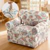 imageHVERSAILTEX Printed Chair Covers for Living Room Floral Pattern Sofa Slipcovers Stretch Couch Covers Washable Couch Protector for DogsGarden BlissBlueChairSunkissed Floral