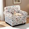 imageHVERSAILTEX Printed Chair Covers for Living Room Floral Pattern Sofa Slipcovers Stretch Couch Covers Washable Couch Protector for DogsGarden BlissBlueChairCottage Charm