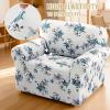 imageHVERSAILTEX Printed Chair Covers for Living Room Floral Pattern Sofa Slipcovers Stretch Couch Covers Washable Couch Protector for DogsGarden BlissBlueChairVintage Petalblue