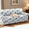 imageHVERSAILTEX Printed Chair Covers for Living Room Floral Pattern Sofa Slipcovers Stretch Couch Covers Washable Couch Protector for DogsGarden BlissBlueChairVintage Petalblue