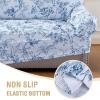 imageHVERSAILTEX Printed Chair Covers for Living Room Floral Pattern Sofa Slipcovers Stretch Couch Covers Washable Couch Protector for DogsGarden BlissBlueChairGarden Blissblue