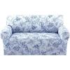 imageHVERSAILTEX Printed Chair Covers for Living Room Floral Pattern Sofa Slipcovers Stretch Couch Covers Washable Couch Protector for DogsGarden BlissBlueChairGarden Blissblue