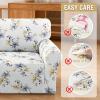 imageHVERSAILTEX Printed Chair Covers for Living Room Floral Pattern Sofa Slipcovers Stretch Couch Covers Washable Couch Protector for DogsGarden BlissBlueChairVintage Petalyellow