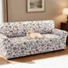 imageHVERSAILTEX Printed Chair Covers for Living Room Floral Pattern Sofa Slipcovers Stretch Couch Covers Washable Couch Protector for DogsGarden BlissBlueChairCottage Charm