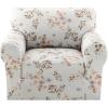 imageHVERSAILTEX Printed Chair Covers for Living Room Floral Pattern Sofa Slipcovers Stretch Couch Covers Washable Couch Protector for DogsGarden BlissBlueChairChic Bloomsom