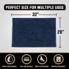 imageHVERSAILTEX Bath Mat Bath Rug for Bathroom Luxury Chenille Bathroom Rug Mat Extra Soft and Absorbent Microfiber Shaggy Rugs Non Slip Rug Quick Dry Bath Mat Washable 17 x 24 Inches NavyNavy