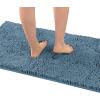 imageHVERSAILTEX Bath Mat Bath Rug for Bathroom Luxury Chenille Bathroom Rug Mat Extra Soft and Absorbent Microfiber Shaggy Rugs Non Slip Rug Quick Dry Bath Mat Washable 17 x 24 Inches NavyStone Blue