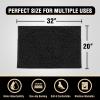 imageHVERSAILTEX Bath Mat Bath Rug for Bathroom Luxury Chenille Bathroom Rug Mat Extra Soft and Absorbent Microfiber Shaggy Rugs Non Slip Rug Quick Dry Bath Mat Washable 17 x 24 Inches NavyBlack