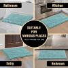 imageHVERSAILTEX Bath Mat Bath Rug for Bathroom Luxury Chenille Bathroom Rug Mat Extra Soft and Absorbent Microfiber Shaggy Rugs Non Slip Rug Quick Dry Bath Mat Washable 17 x 24 Inches NavyCanal Blue