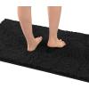 imageHVERSAILTEX Bath Mat Bath Rug for Bathroom Luxury Chenille Bathroom Rug Mat Extra Soft and Absorbent Microfiber Shaggy Rugs Non Slip Rug Quick Dry Bath Mat Washable 17 x 24 Inches NavyBlack