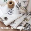 imageHVERSAILTEX Linen Blend Curtains for Living Room Printed Floral Curtain Grommet Farmhouse Flower Patterned Drapes Window Treatment Panels Set of 2 Panels 52quot W x 96quot L French Vintage Floral  NavyBelinna Floral  Sage