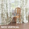 imageHVERSAILTEX Linen Blend Curtains for Living Room Printed Floral Curtain Grommet Farmhouse Flower Patterned Drapes Window Treatment Panels Set of 2 Panels 52quot W x 96quot L French Vintage Floral  NavyFrench Vintage Floral  Sage