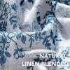 imageHVERSAILTEX Linen Blend Curtains for Living Room Printed Floral Curtain Grommet Farmhouse Flower Patterned Drapes Window Treatment Panels Set of 2 Panels 52quot W x 96quot L French Vintage Floral  NavyRetro Floral  Stone Blue