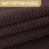 imageHVERSAILTEX Waterproof Couch Cover Plush Sofa Cover with Strap Soft Anti Slip Sofa Slipcovers for 4 Cushion Sofa Couch Protector Cover for Dogs Cats Kids36x96BeigeBrown